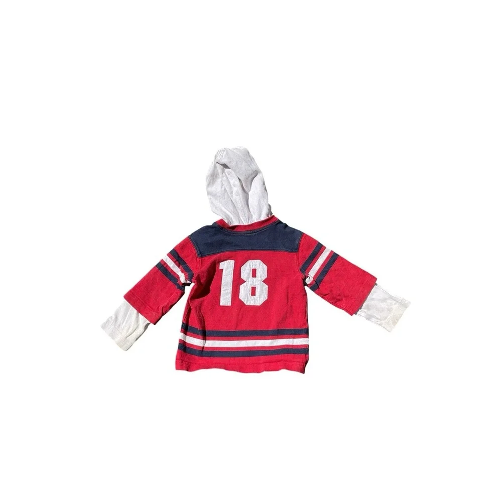 VTG OshKosh B'Gosh‎ Hoodie Red Gray 4|4T